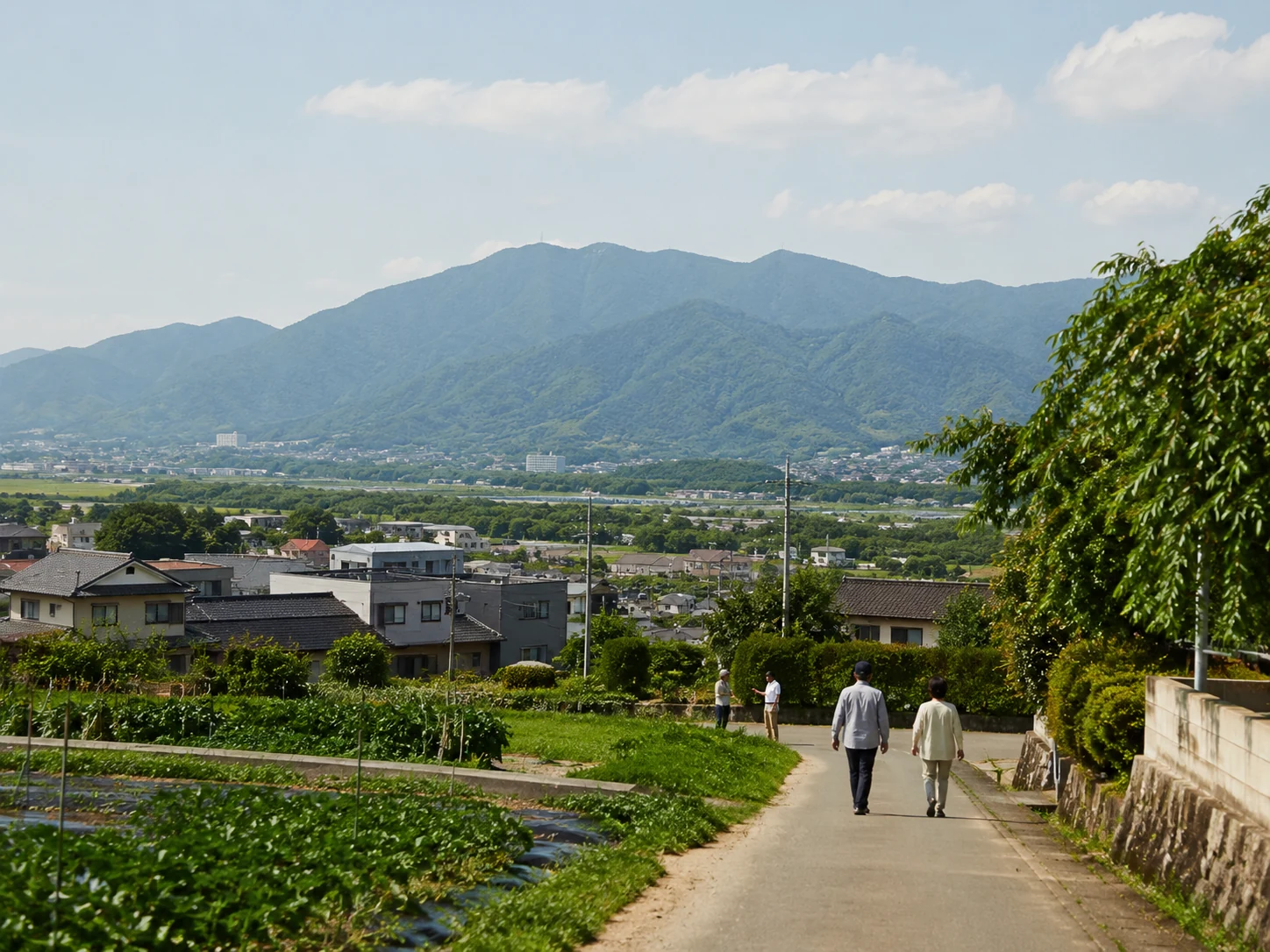 住宅と農地が広がる地域の暮らしのイメージ